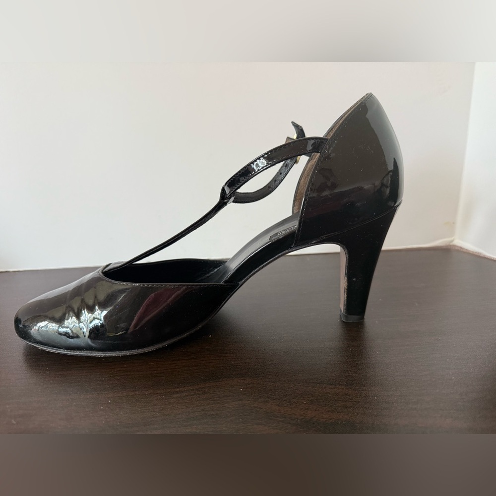 Paul Green Glossy Black Heels womens size 8 - Picture 3 of 9